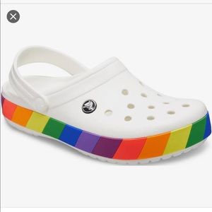 NWT CROCS Crocband Rainbow Size 13